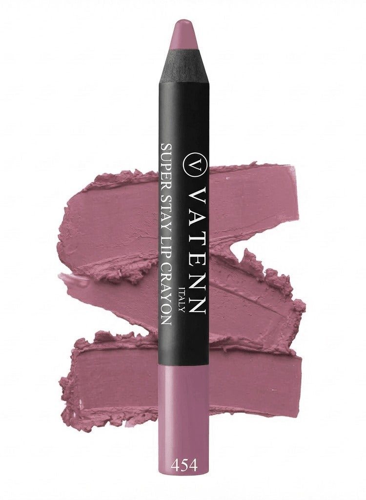 فاتن إيطاليا Super Stay Lip Crayon 454 | 18-Hour Matte Finish | Non-Drying, Non-Sticky | Waterproof, Smudge-Proof, Budge-Proof | Sharpener Tip for Fresh Precision - Image 1
